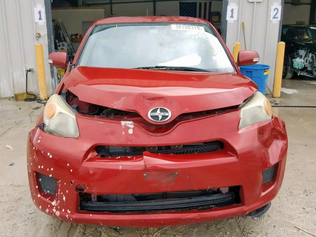 JTKKU104X9J044965 - 2009 TOYOTA SCION XD RED photo 9