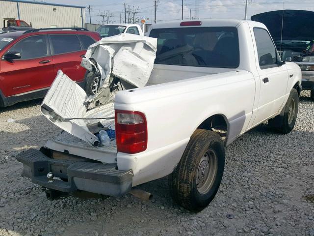 1FTYR10U12PB40022 - 2002 FORD RANGER WHITE photo 4