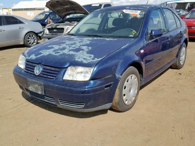 3VWSB69M61M138472 - 2001 VOLKSWAGEN JETTA GLS BLUE photo 2