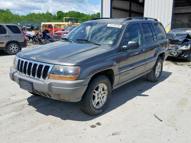 1J4GW48N32C207532 - 2002 JEEP GRAND CHER GRAY photo 2