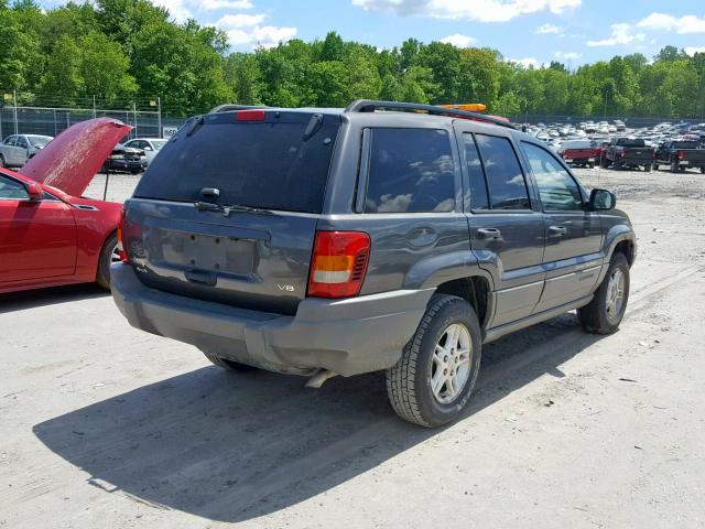 1J4GW48N32C207532 - 2002 JEEP GRAND CHER GRAY photo 4