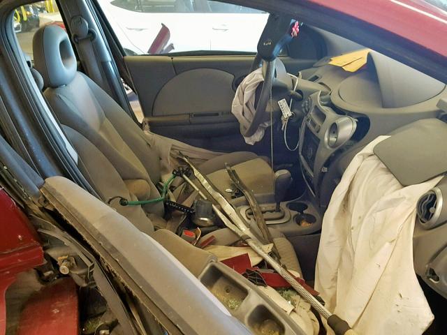 1G8AJ55F47Z193121 - 2007 SATURN ION LEVEL RED photo 5