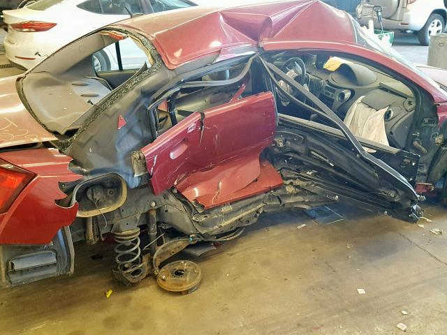 1G8AJ55F47Z193121 - 2007 SATURN ION LEVEL RED photo 9