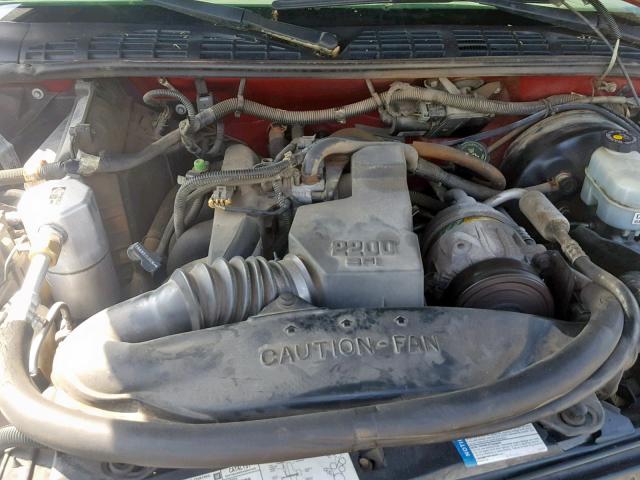 1GTCS195618244279 - 2001 GMC SONOMA RED photo 7