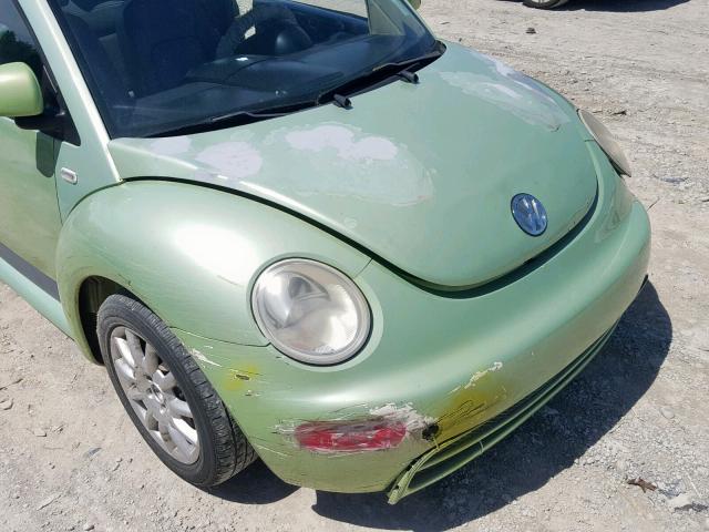 3VWBA21C0YM488379 - 2000 VOLKSWAGEN NEW BEETLE მწვანე ფოტო 10