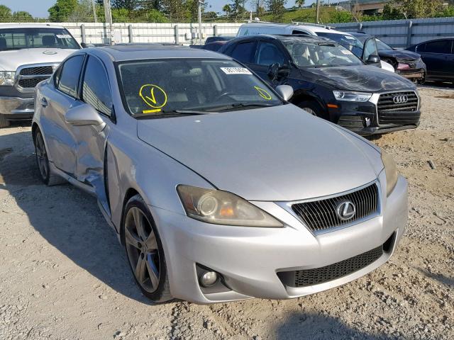 JTHBF5C27B5142626 - 2011 LEXUS IS 250 SILVER photo 1