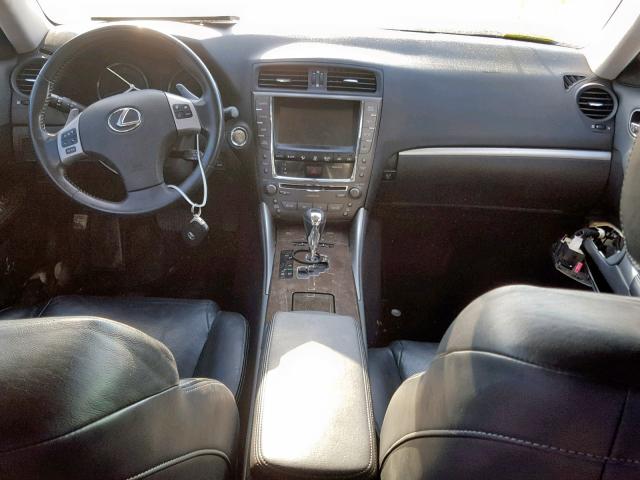 JTHBF5C27B5142626 - 2011 LEXUS IS 250 SILVER photo 9