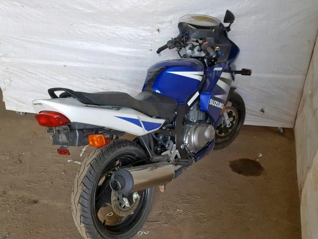 VTTGM51A442102349 - 2004 SUZUKI GS500 FK BLUE photo 4