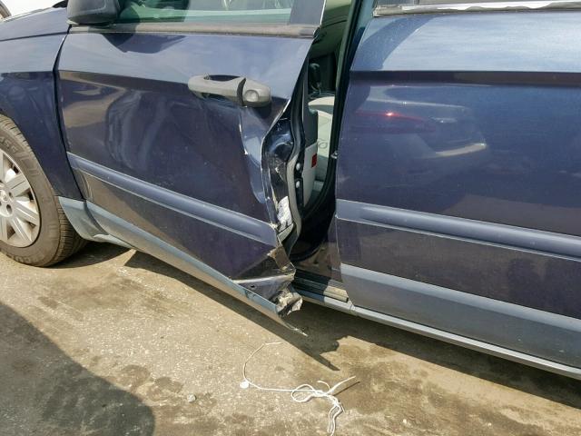2A8GM48L88R654604 - 2008 CHRYSLER PACIFICA L BLUE photo 9