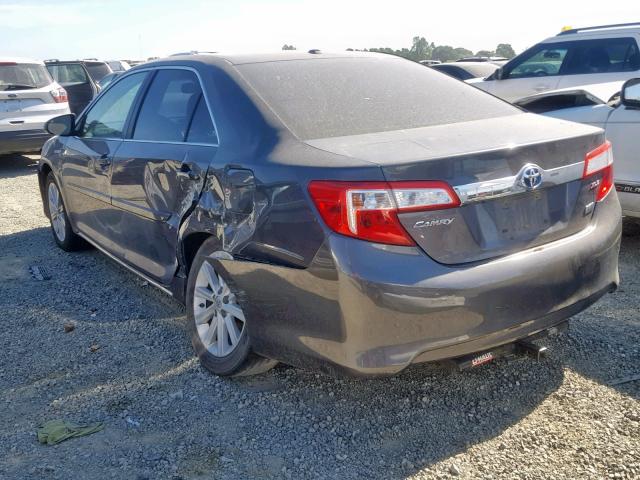 4T1BD1FK1EU121000 - 2014 TOYOTA CAMRY HYBR CHARCOAL photo 3