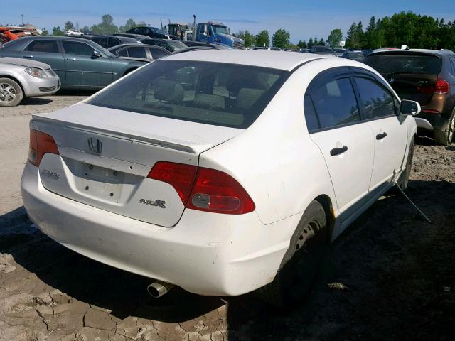 2HGFA16298H023369 - 2008 HONDA CIVIC DX WHITE photo 4