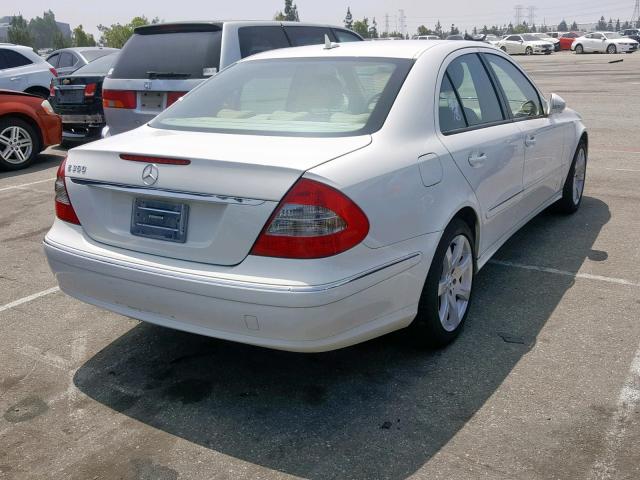 WDBUF56X07B012373 - 2007 MERCEDES-BENZ E 350 WHITE photo 4