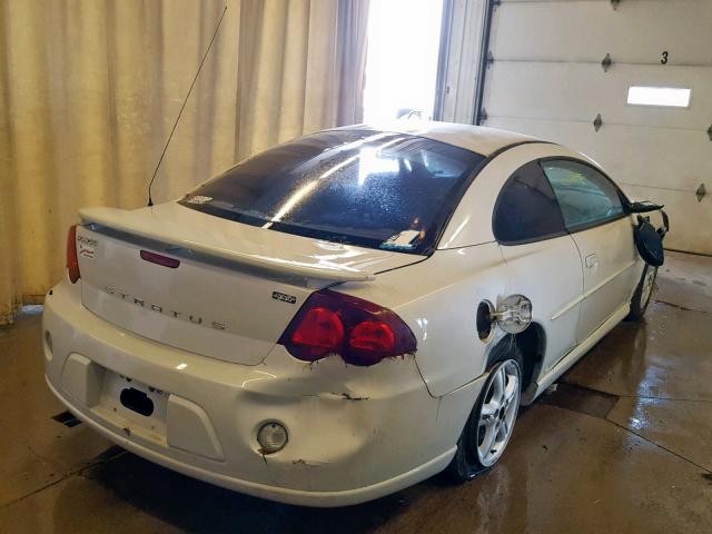 4B3AG42G03E196630 - 2003 DODGE STRATUS SE WHITE photo 4