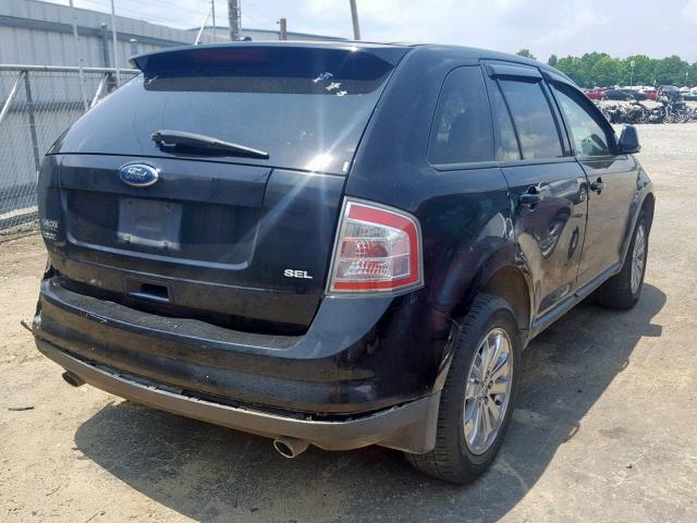 2FMDK38C08BA57221 - 2008 FORD EDGE SEL BLACK photo 4