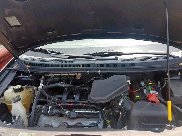 2FMDK38C08BA57221 - 2008 FORD EDGE SEL BLACK photo 7