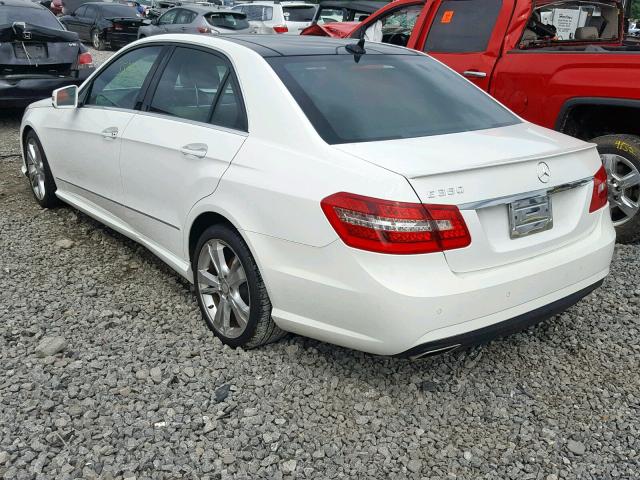 WDDHF5KB5DA741408 - 2013 MERCEDES-BENZ E 350 WHITE photo 3