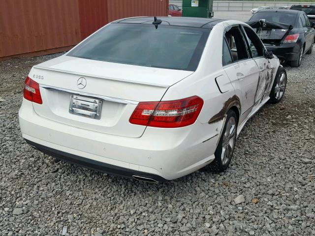 WDDHF5KB5DA741408 - 2013 MERCEDES-BENZ E 350 WHITE photo 4