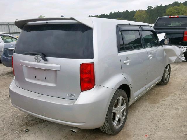 JTLKE50E081048515 - 2008 TOYOTA SCION XB 银色 照片 4