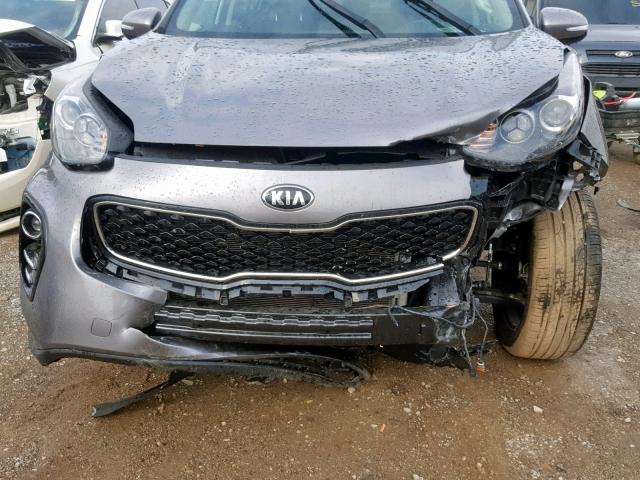 KNDPNCAC6K7508462 - 2019 KIA SPORTAGE E GRAY photo 9