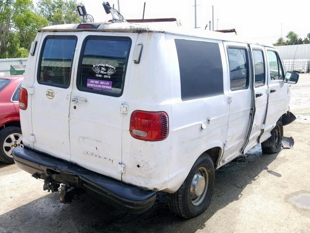 2B7GB11X3SK551826 - 1995 DODGE RAM VAN B1 WHITE photo 4