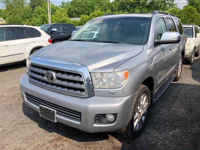 5TDBY67A38S007696 - 2008 TOYOTA SEQUOIA PL SILVER photo 2