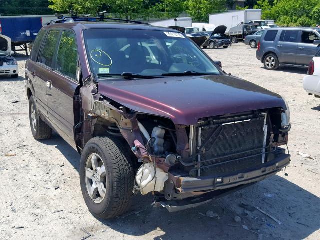 5FNYF18378B027571 - 2008 HONDA PILOT SE MAROON photo 1