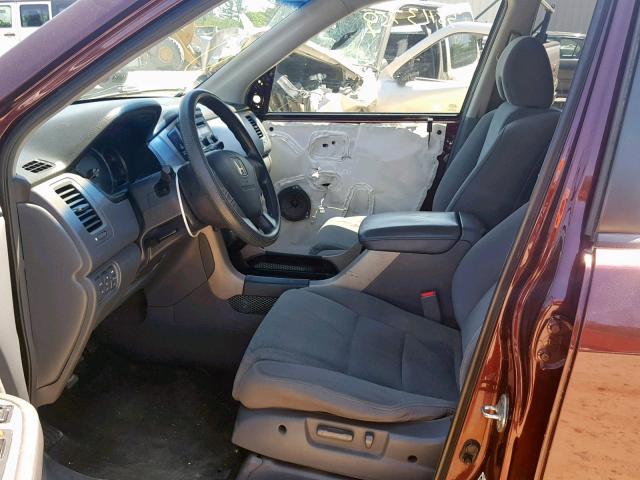 5FNYF18378B027571 - 2008 HONDA PILOT SE MAROON photo 5