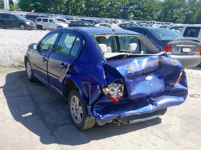 1G1AL55F367842331 - 2006 CHEVROLET COBALT LT BLUE photo 3