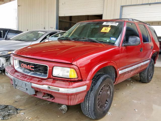 1GKDT13W1T2531543 - 1996 GMC JIMMY MAROON photo 2