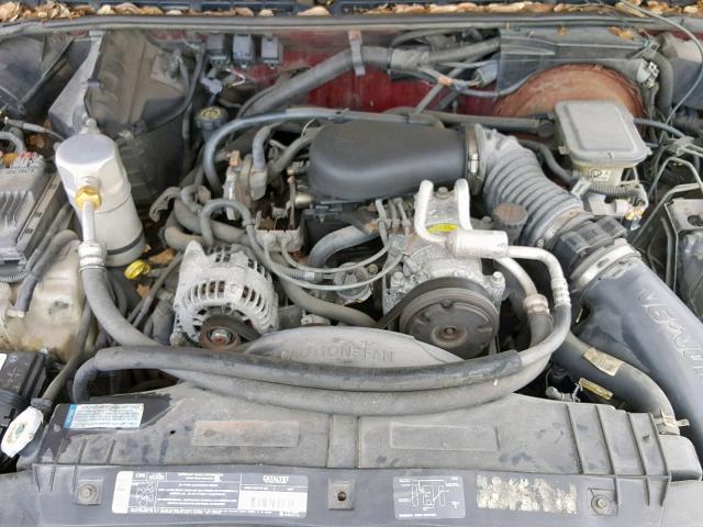 1GKDT13W1T2531543 - 1996 GMC JIMMY MAROON photo 7