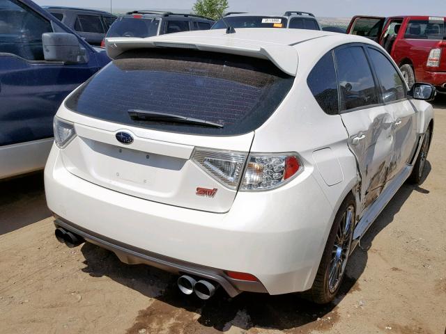 JF1GR8H62BL820535 - 2011 SUBARU IMPREZA WR WHITE photo 4