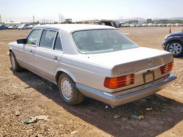 WDBCA39D1GA208070 - 1986 MERCEDES-BENZ 560 SEL SILVER photo 3