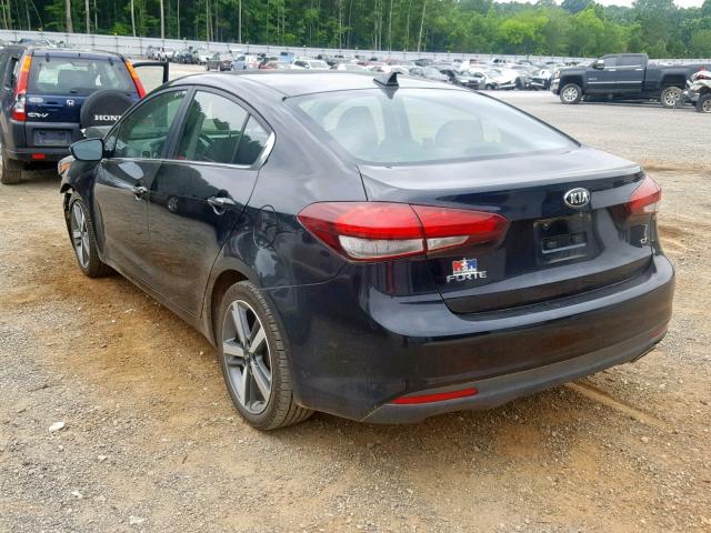 3KPFL4A81HE004333 - 2017 KIA FORTE EX BLACK photo 3