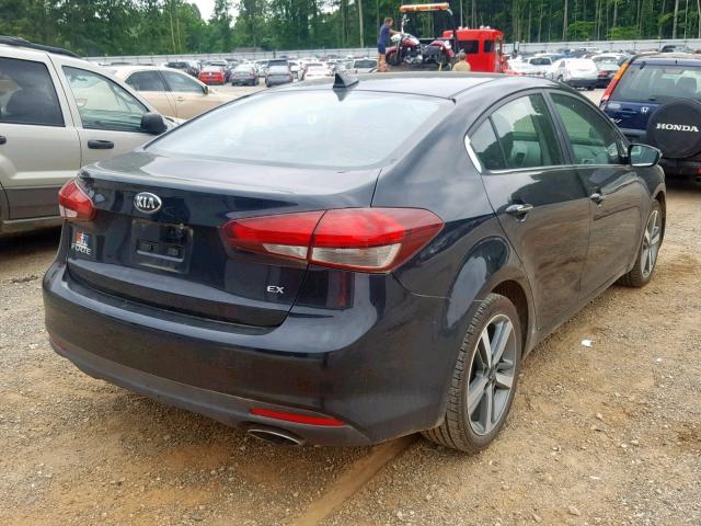 3KPFL4A81HE004333 - 2017 KIA FORTE EX BLACK photo 4