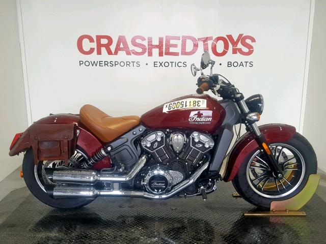 56KMSA009J3136235 - 2018 INDIAN MOTORCYCLE CO. SCOUT ABS RED photo 1