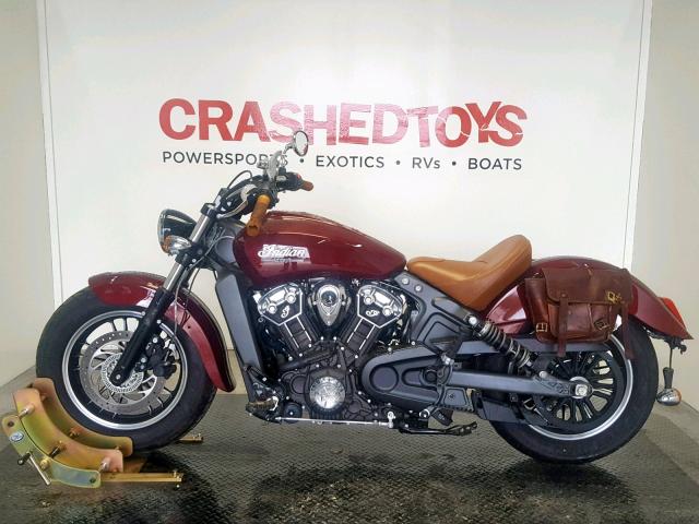 56KMSA009J3136235 - 2018 INDIAN MOTORCYCLE CO. SCOUT ABS RED photo 3