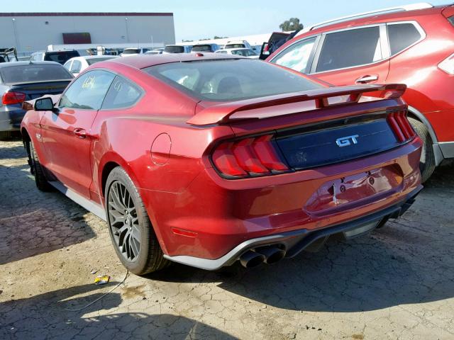 1FA6P8CF3J5172537 - 2018 FORD MUSTANG GT RED photo 3