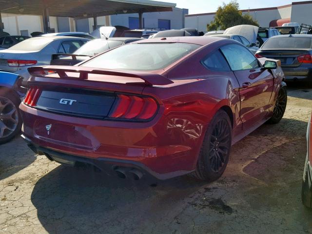 1FA6P8CF3J5172537 - 2018 FORD MUSTANG GT RED photo 4