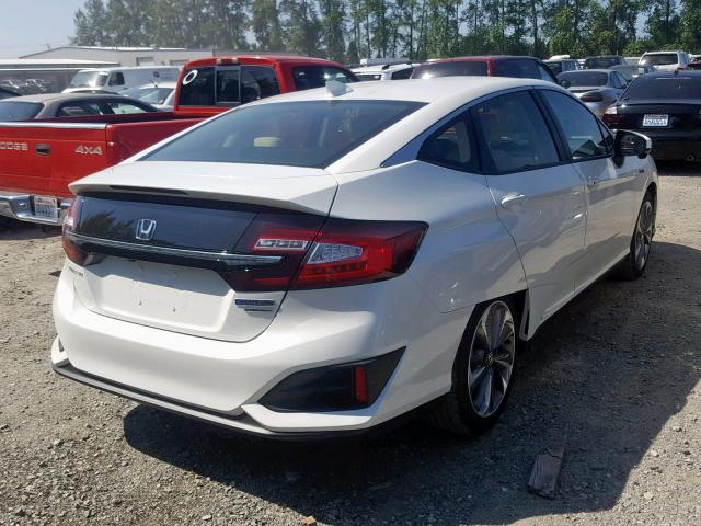 JHMZC5F34JC008243 - 2018 HONDA CLARITY TO WHITE photo 4