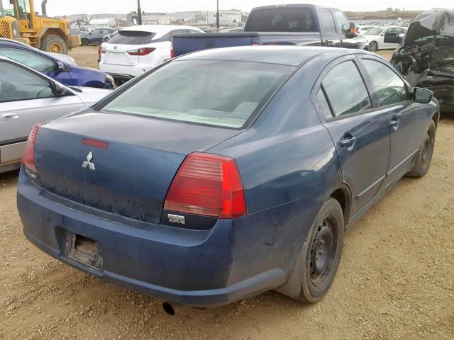 4A3AB36S94E603544 - 2004 MITSUBISHI GALANT LS BLUE photo 4