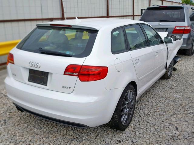 WAUKFAFM5CA012079 - 2012 AUDI A3 PREMIUM WHITE photo 4