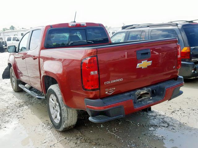 1GCGSCE39G1310388 - 2016 CHEVROLET COLORADO L MAROON photo 3