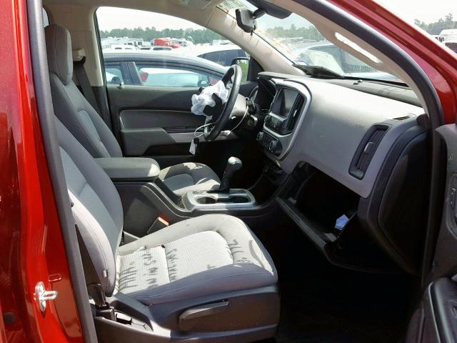 1GCGSCE39G1310388 - 2016 CHEVROLET COLORADO L MAROON photo 5