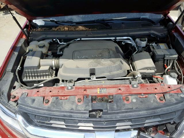 1GCGSCE39G1310388 - 2016 CHEVROLET COLORADO L MAROON photo 7