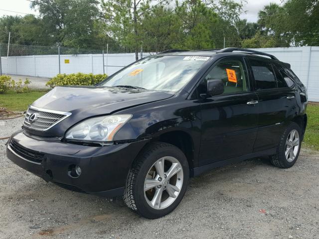 JTJGW31U582009354 - 2008 LEXUS RX 400H BLACK photo 2