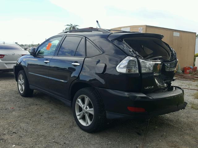 JTJGW31U582009354 - 2008 LEXUS RX 400H BLACK photo 3