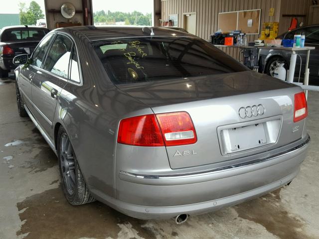 WAUML44E64N002461 - 2004 AUDI A8 L QUATT GRAY photo 3