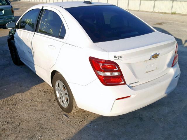 1G1JB5SH3H4138367 - 2017 CHEVROLET SONIC LS 白色 照片 3