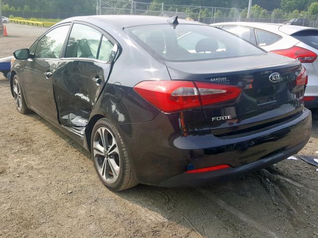 KNAFZ4A87F5329234 - 2015 KIA FORTE EX BLACK photo 3