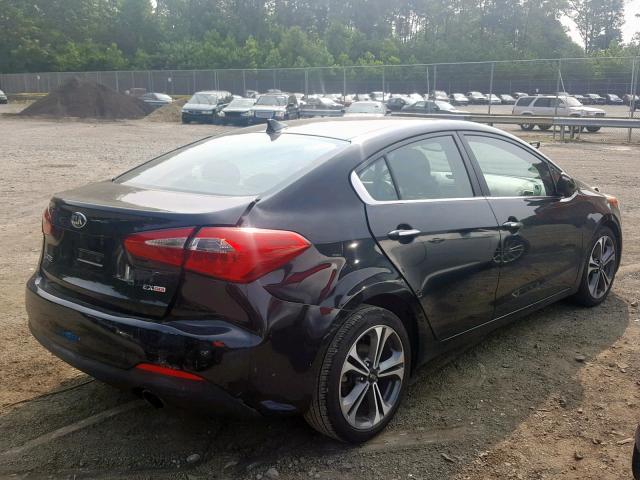 KNAFZ4A87F5329234 - 2015 KIA FORTE EX BLACK photo 4